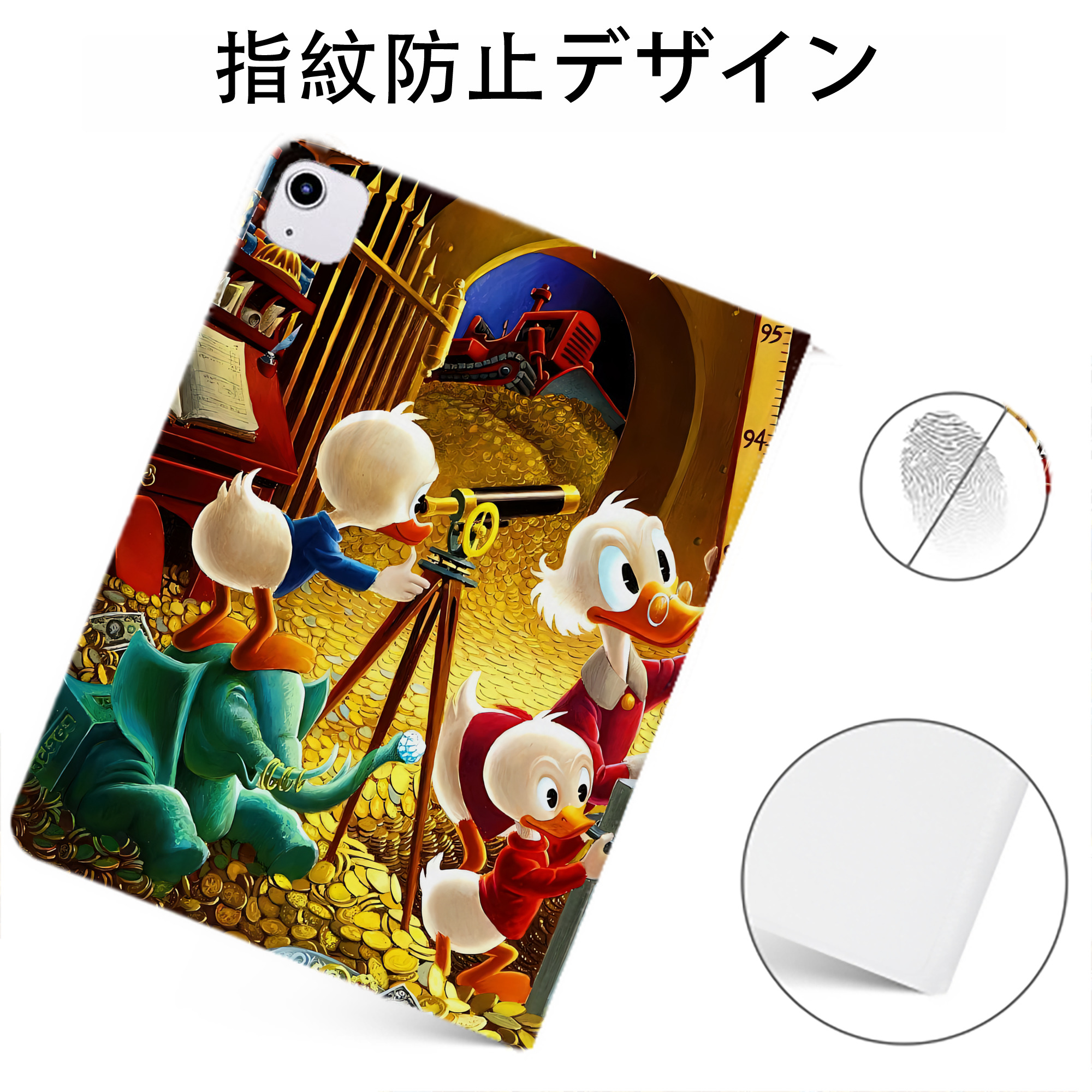 （画像用） ミッキーマウス Mickey Mouse IPadケース ペンホルダー付き ブックスタイルデザイン